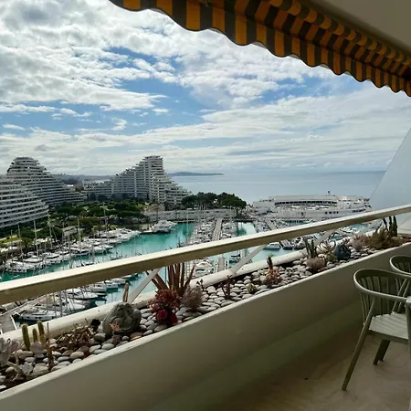 Apartamento Superbe 2 Pieces - Clim - Parking - Vue Mer Et Port Villeneuve-Loubet